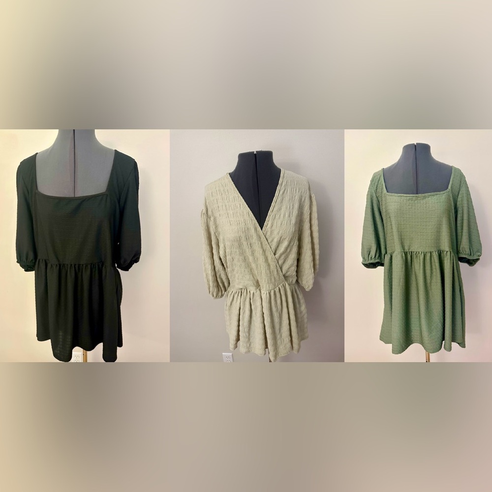 Bundle of 3 Plus Size Tops by Boohoo